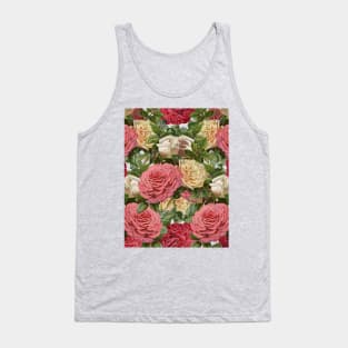 Light Floral Pattern Wall Art Tank Top